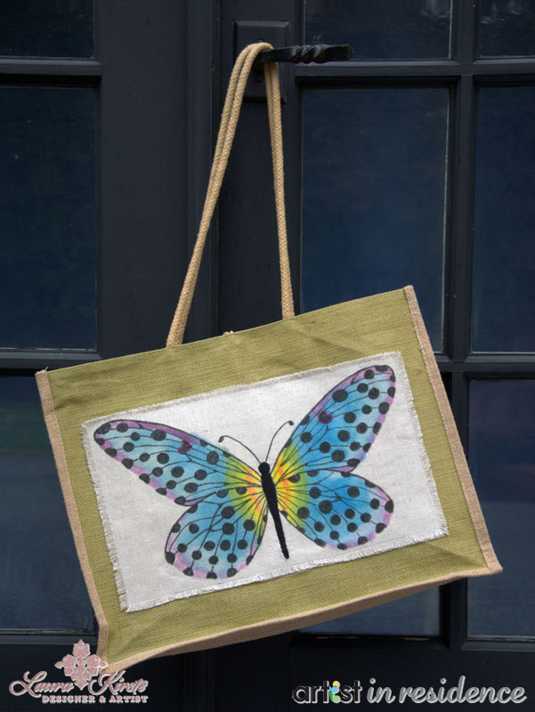 Butterfly Canvas Tote Bag Craft Project